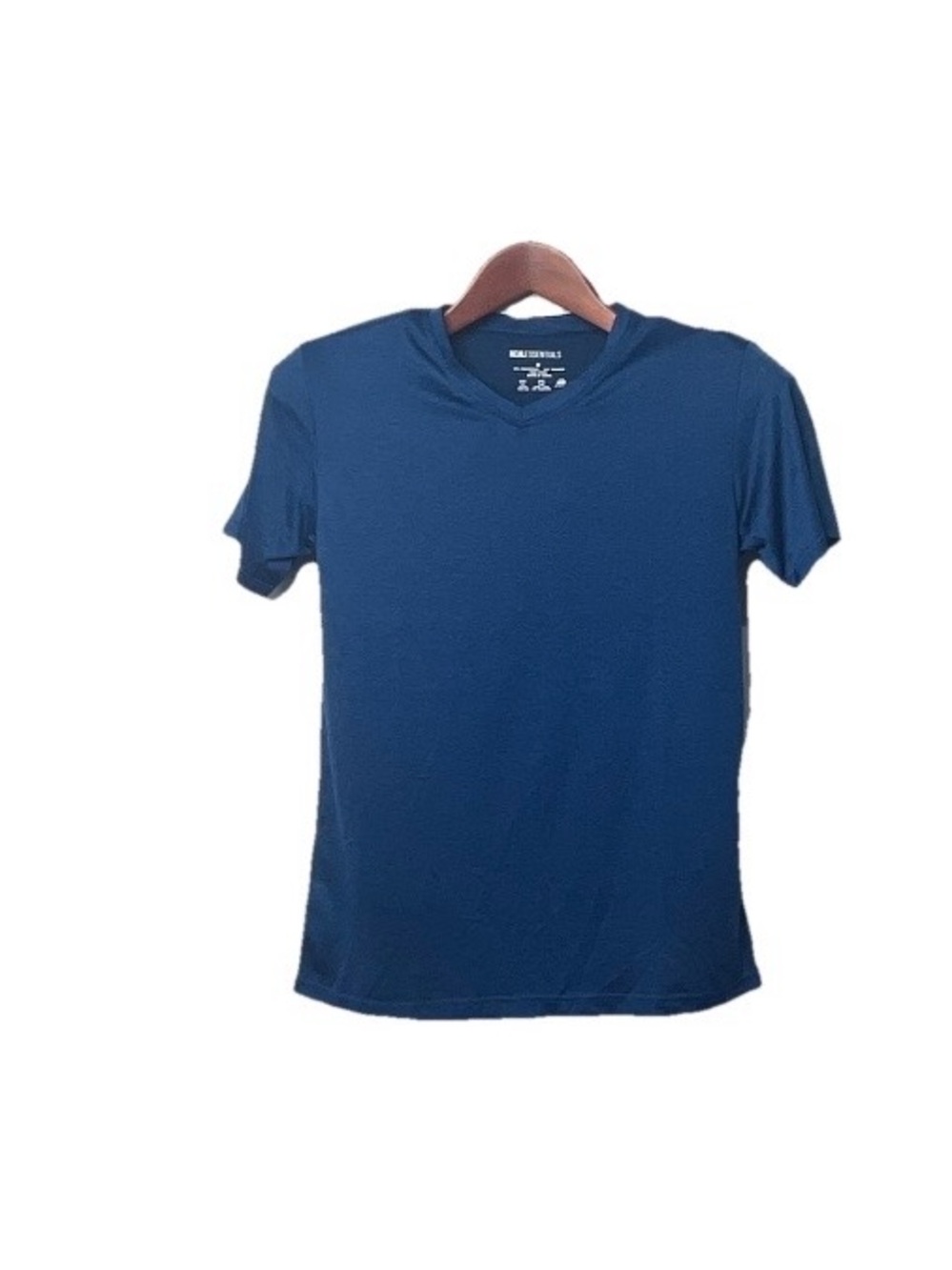 Real Essentials Classic V-Neck Men's T-Shirt in Navy